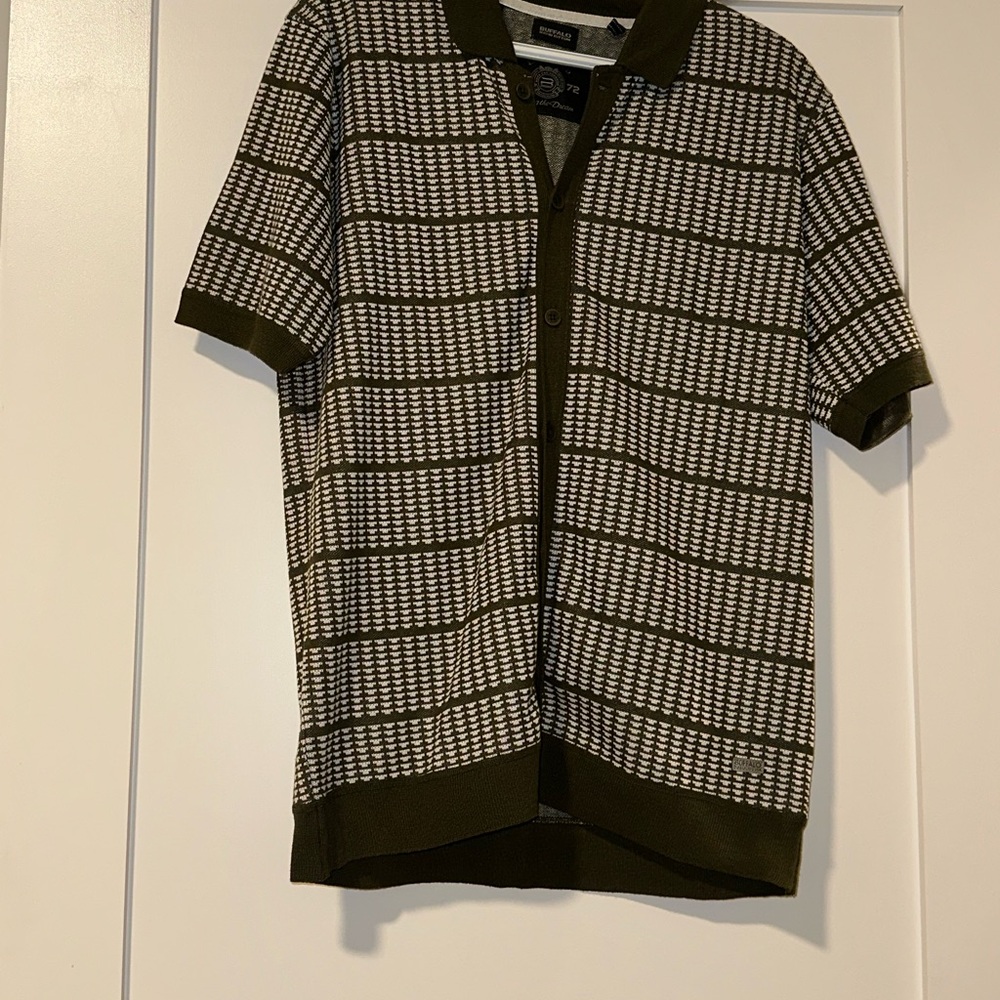 Buffalo David Bitton Black and White Cardigan Sweater